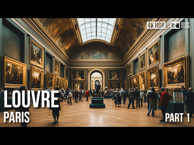 Inside Louvre Museum Paris, Mona Lisa (Part 1) 🇫🇷 France [4K HDR] Walking Tour class=