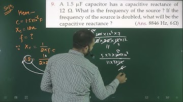 Pfp-9 Alternate current (AC)numericals from SL arora 12th based on inductive & capacitive reactance