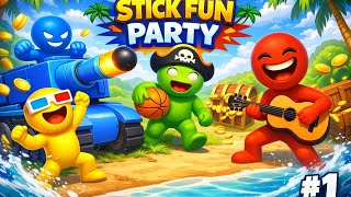 Stick fun party  : mini games gameplay walkthrough part 1 | Android & ios #1