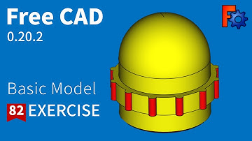 FreeCAD Tutorial for beginners,basic model exercise-82