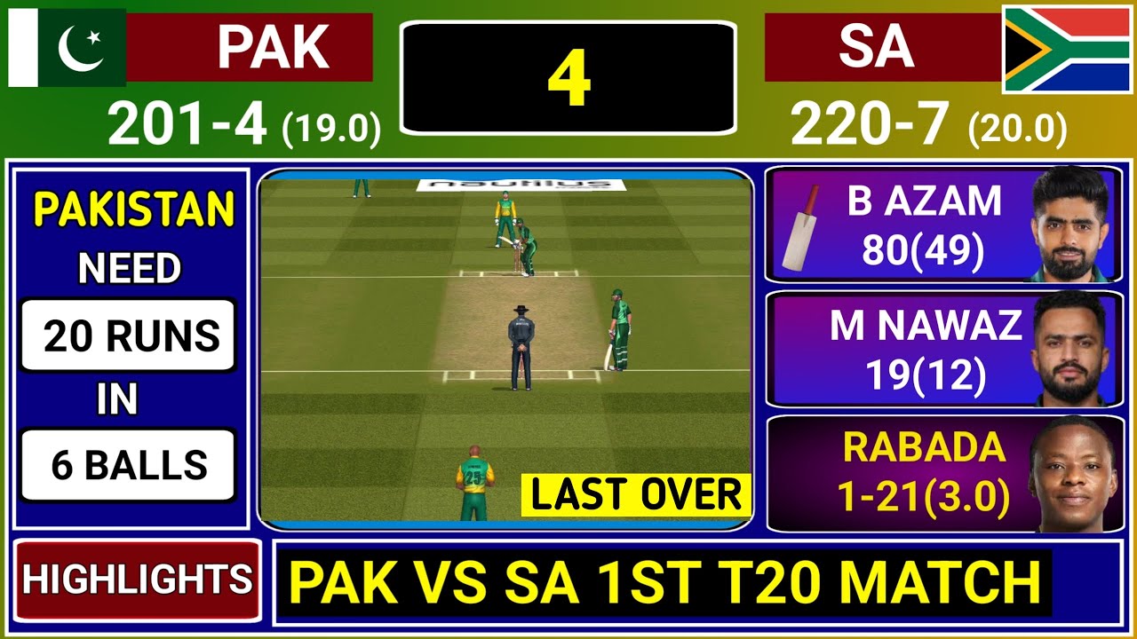 Pakistan vs South Africa 1st T20 Match Highlights | PAK vs SA 1st T20 ...
