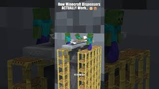 What's REALLY Inside a Minecraft Dispenser 🏹#MinecraftCommunity #gamingcommunity  #MinecraftSecrets