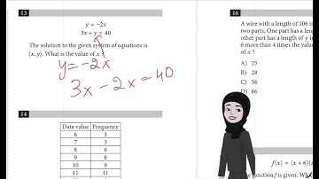 Sat practice test 9 Question 13 module 1 Mathematics 