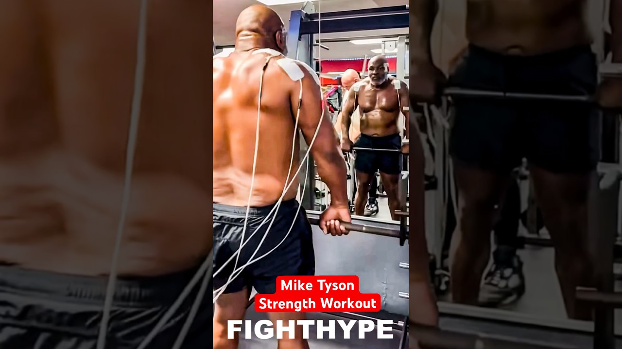 Mike Tyson FULL STRENGTH WORKOUT for Jake Paul KNOCKOUT in 60 SECONDS