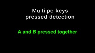 Detect multiple keys pressed together unity tutorial
