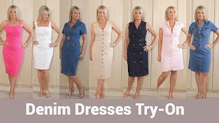 Denim Dresses Try-On