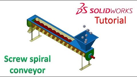 Solidworks Tutorial / How to make a Screw spiral conveyor ?