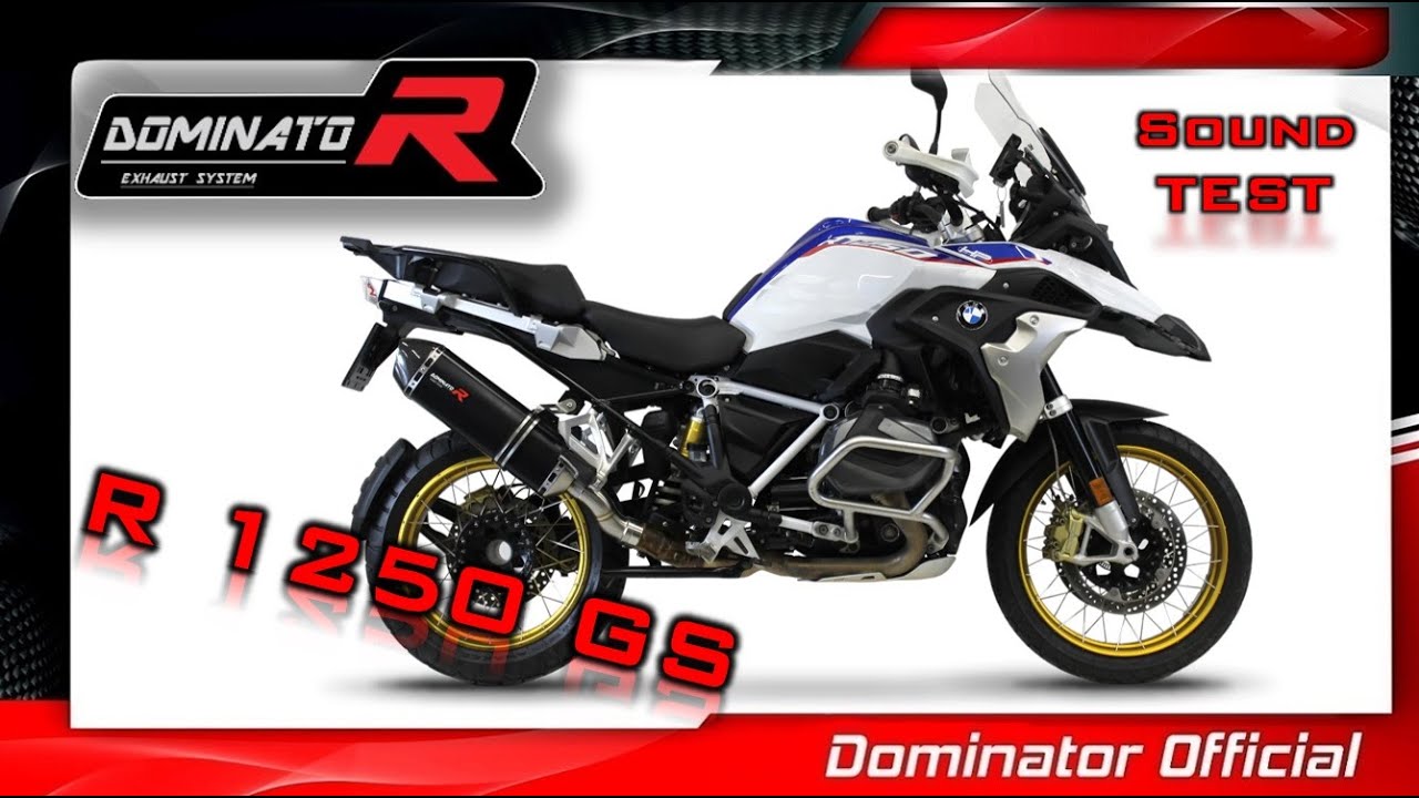 Pot D'échappement Dominator GP1 Noir Pour BMW R1200R 2010-2014 - Silencieux Sport En Aluminium Anodisé - DB Killer Inclus - 6