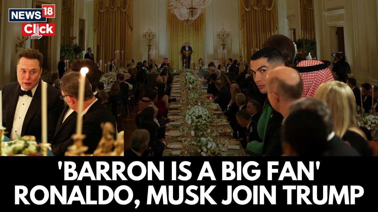 'My Son Is A Big Fan': Donald Trump Hails Footballer Cristiano Ronaldo At White House Dinner | N18G