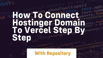 How to connect hostinger domain to vercel step by step