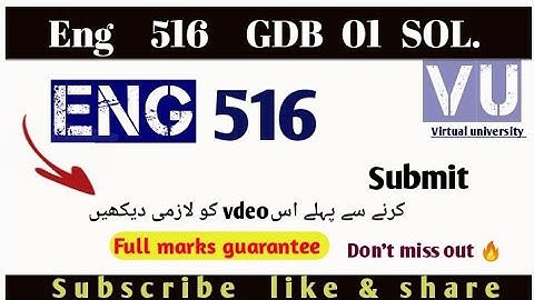 Eng516 GDB 01 | solution 2025|VU| |Eng516 #rslearningzone516GDBbyRSLearningZone