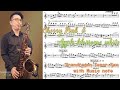 Cherry pink mambo with music note (Tenor sax cover)