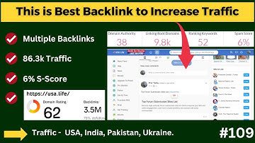 This Best Website To Increase Your Traffic | Create Multiple Backlink Like - Profile, Bookmarking...