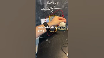 How does a #multimeter measure #resistance? #physics #physicsdemo #ohmslaw