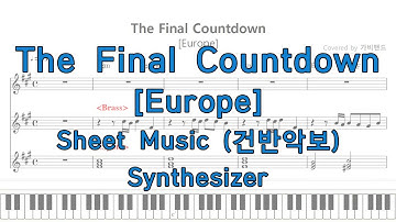 [The Final Countdown] Europe Keyboard Cover | Sheet Music | Tutorial |