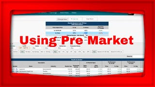 Pre Market Analysis