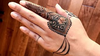 Flowers Arabic Mehndi design  | Easy Mehndi Design for Beginners