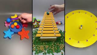 Satisfying Beautiful Beads, Colorful Balls, Haba Slope, Xylophone,  Falling Beads Reverse Video ◀️ screenshot 1