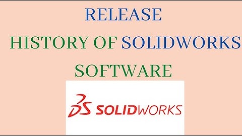 Release History of SolidWorks Software | 1995 - 2022