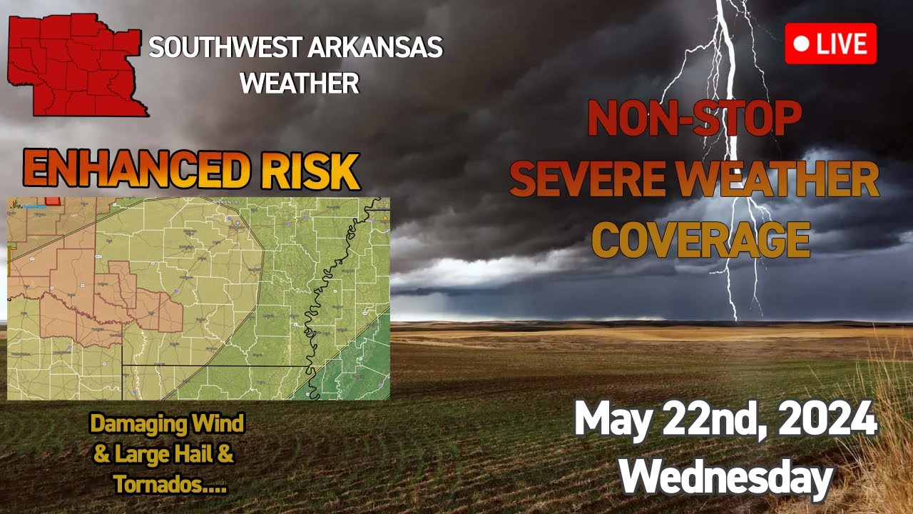 Live Non-Stop Severe Radar Coverage (5/22/24): Tracking Strong to ...