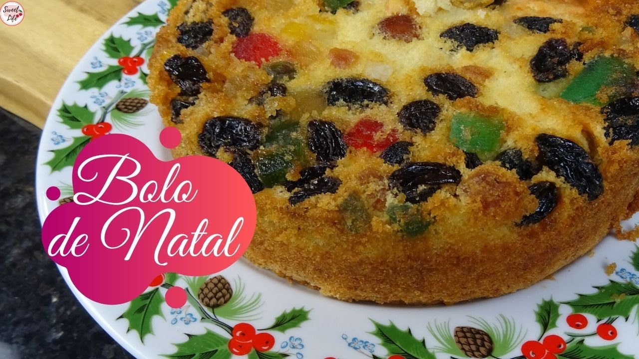 BOLO DE NATAL COM FRUTAS CRISTALIZADAS | Fácil | Sweet Life?? - YouTube