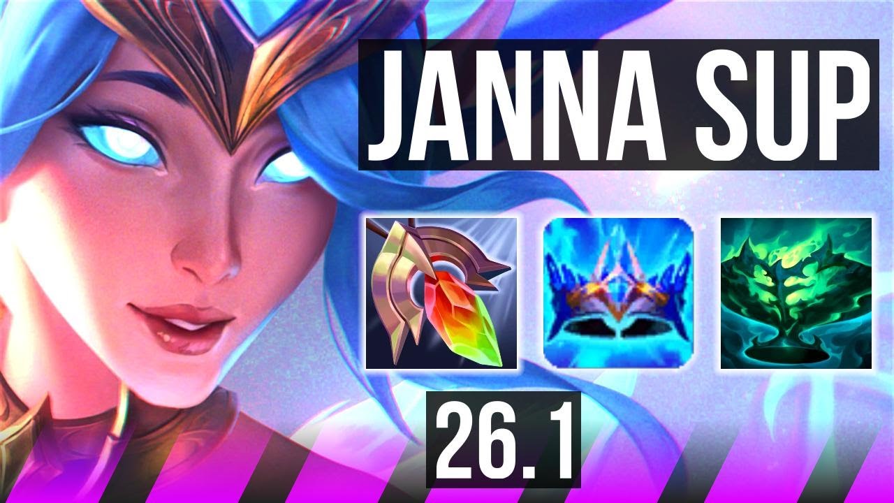 JANNA & Aphelios vs BLITZCRANK & Ashe (SUP) | Perfect KDA: 3/0/21 | EUW Master | 26.1
