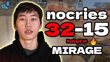 nocries (32-15) | Rating 2.14 | mirage +VOICE FACEIT NA Ranked | SoloQ | Nov 4, 2025