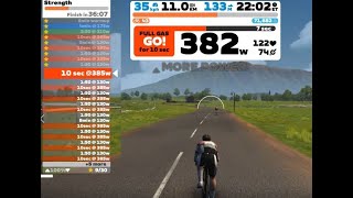 Preparing for 2023 with Zwift 6 week FTP Builder Week 1, sessions 1 and 2: Foundation and Strength