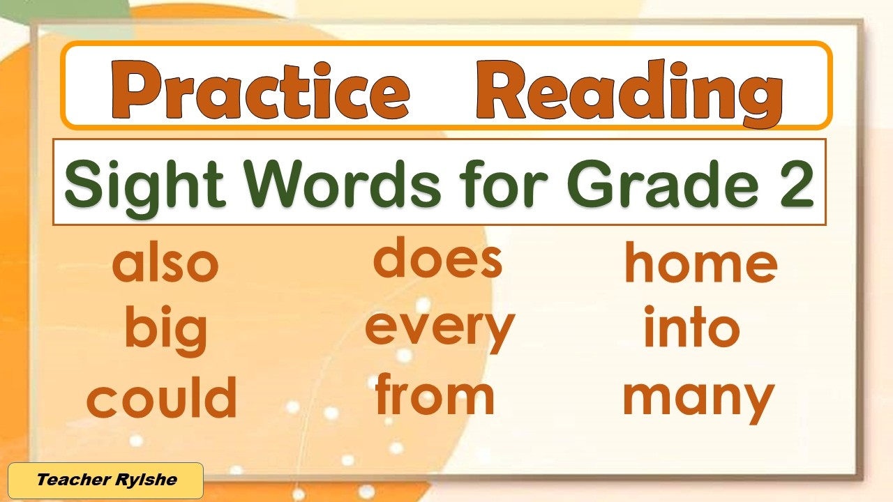 FRY SIGHT WORDS | EASY READING LESSON FOR GRADES 1,2,3 | SIGHT WORDS ...