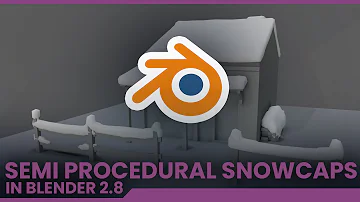 Semi Procedural Snow Caps in Blender 2.8 with Modifiers.