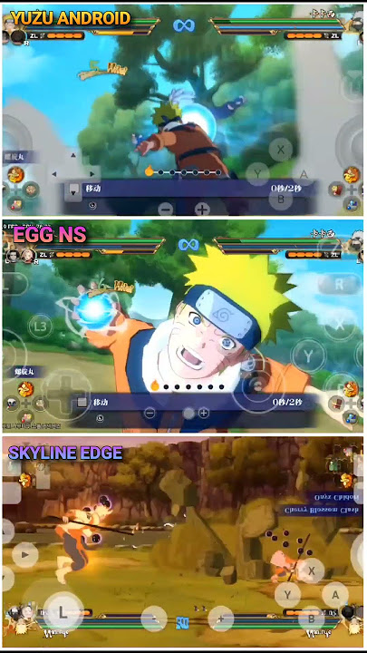 Yuzu Android VS EGG NS VS Skyline Edge: Naruto ultimate ninja Storm connections #yuzuandroid #eggns