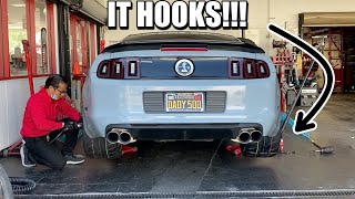 Full throttle pulls with the STICKIEST street tires on my 1,000rwhp Mustang!