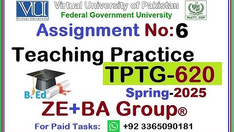 TPTG620 Assignment 6 Solution Spring 2025 By ZE+BA Group || TPTG620 Assignment 6 Spring 2025