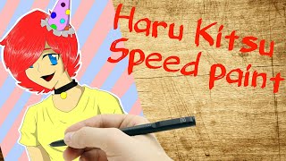 Drawing Haru Kitsu Speed Paint