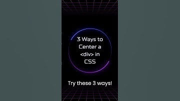 3 Ways to Center a div in CSS #coding #shorts #webdevelopment