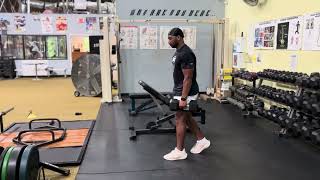 DB Staggered-stance Drop Jump