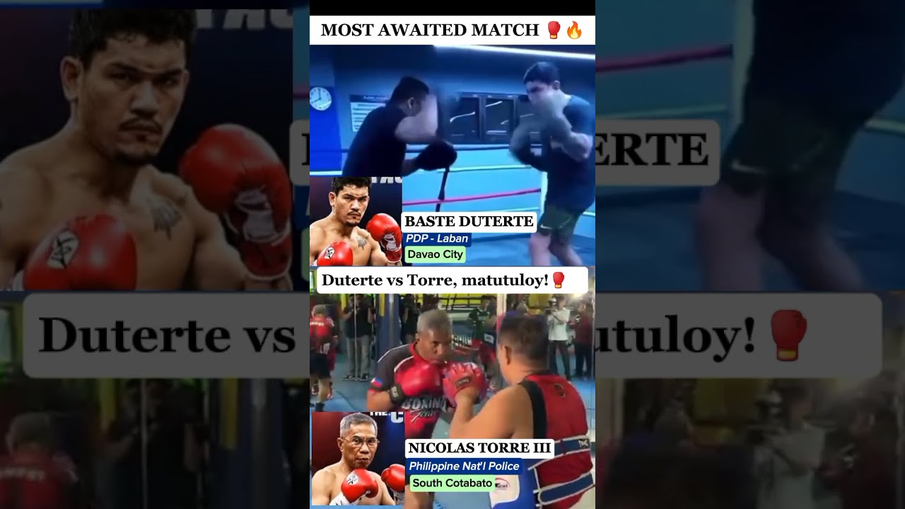 BASTE DUTERTE Vs TORRE Tuloy Na Boxing Boxingtraining Duterte Torre Viral Fyp