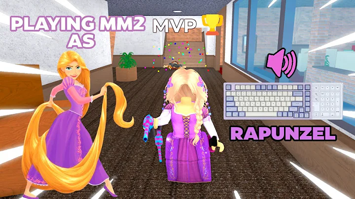 RAPUNZEL DESTROYS TEAMERS IN MM2 + GAMEPLAY (KEYBOARD ASMR)