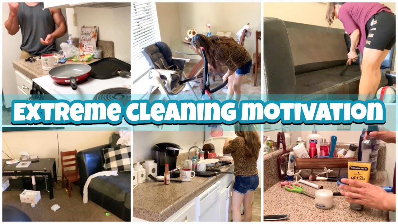 Messy House Clean With Me || Extreme Cleaning Motivation || Speed Clean ...