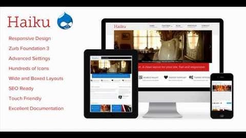Preview Haiku - Responsive Drupal 7 Theme Drupal
