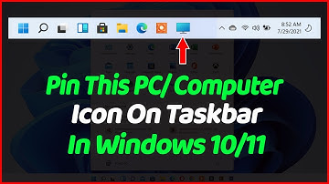 How to Pin My Computer or This PC Icon On taskbar in Windows 10 & 11 ✔✔✔