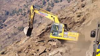 #jcb #hillcutting #dangerousroad #viral #vidio #scrib my channel sport Mee please 🙏🙏🙏