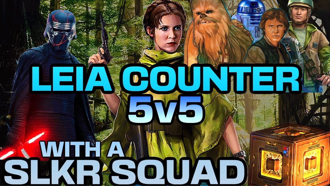 [5v5] R9 LEIA + DATACRON COUNTER w/SLKR/HUX/FO OFFICER/BROOD ALPHA