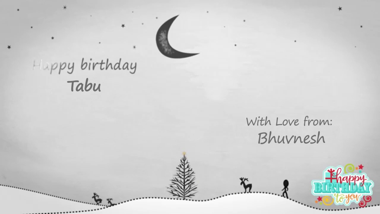 Happy Birthday Tabu