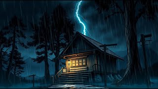 Steady Rainfall & Soft Thunder | White Noise for Concentration