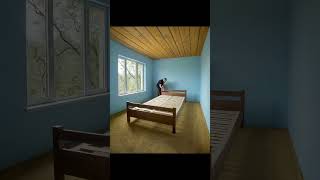 clean room and after colouring room #renovation #drycraft #viralvideo #woodworking #fypviralシ