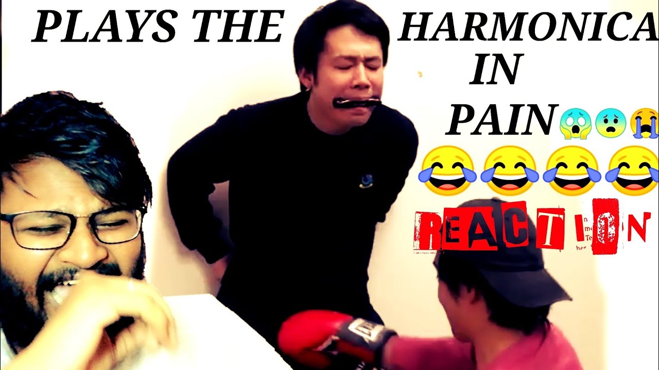 JAPANESE PLAYS THE HARMONICA WITH PAIN REACTION YouTube