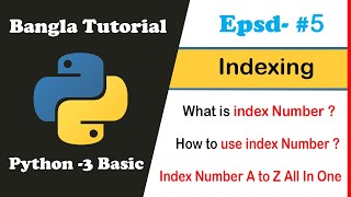 Python Basic Bangla Tutorial 05 - Index Number Wealth