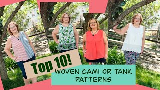 Top Ten Woven Tank or Cami Patterns