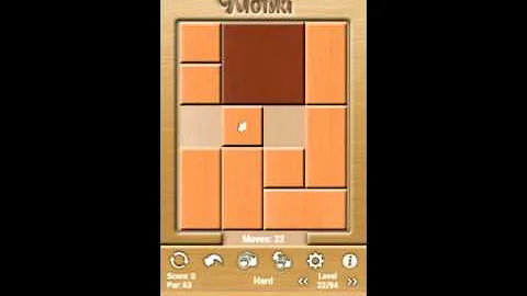 Klotski Hard Level 22/94 Par solution